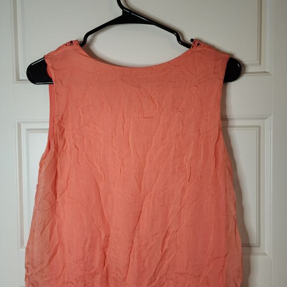 Carla Conti Tank Top Womens Small Made in Italy Peach Fairy Romcom Cottage Core - Picture 6 of 7